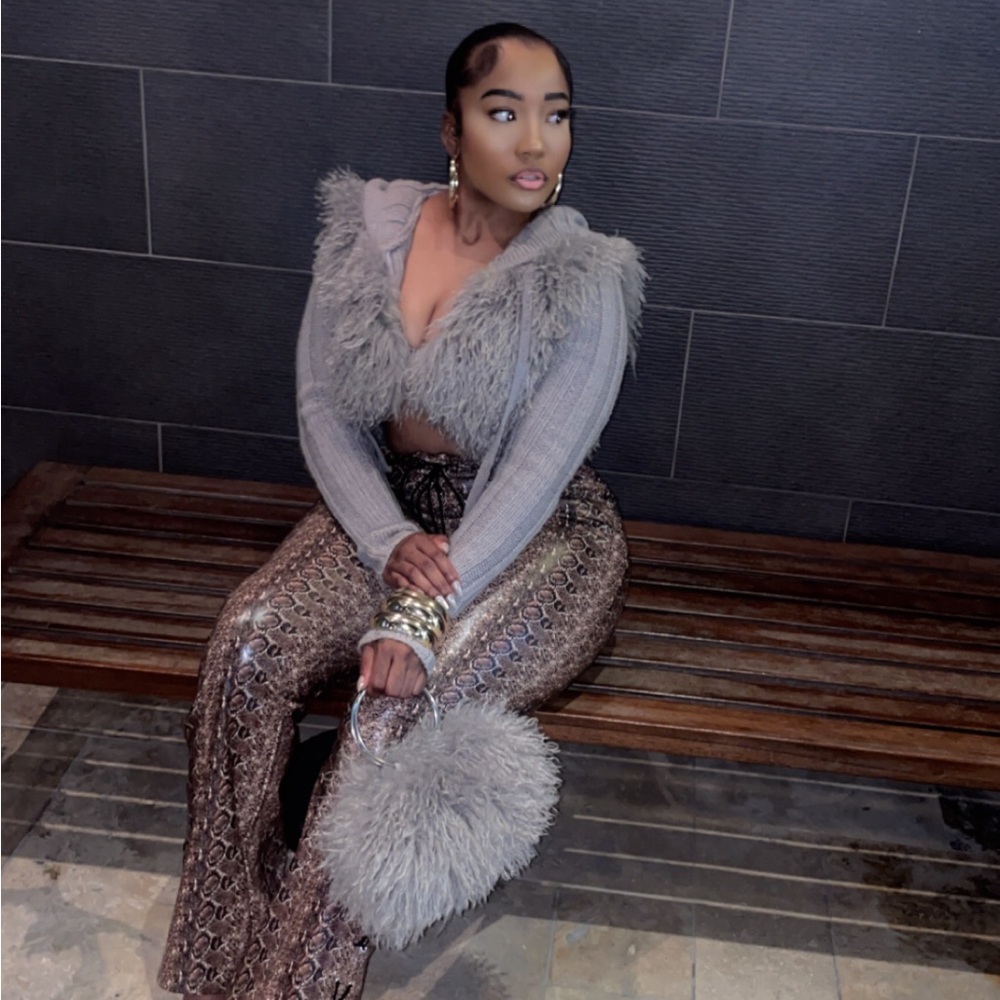 Stylish Gray and Brown Women's Jumpsuit